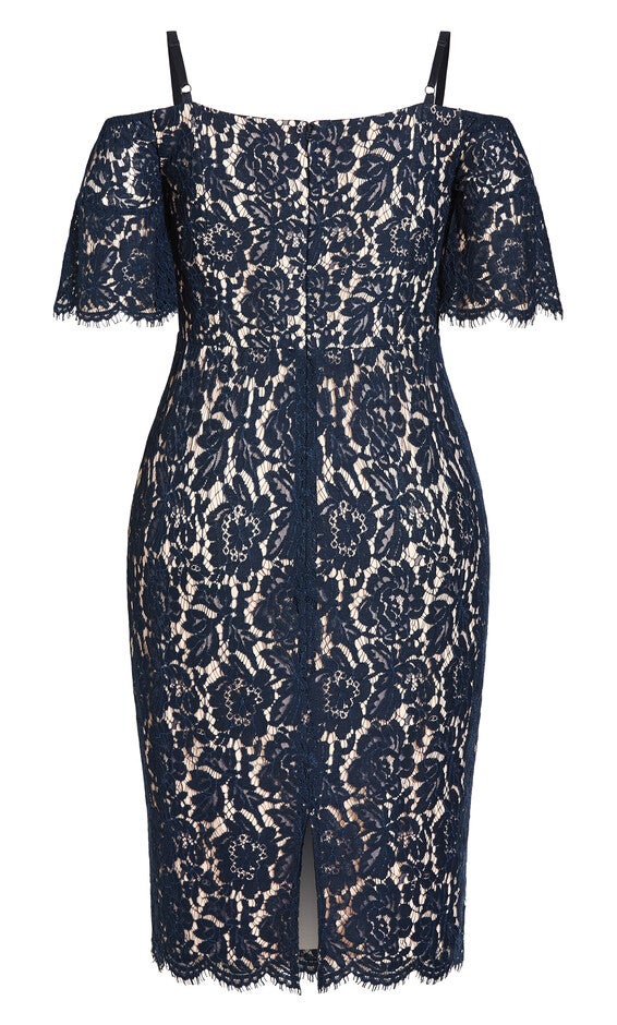Lace Whisper Dress - navy, BLUE, alternate image number 3