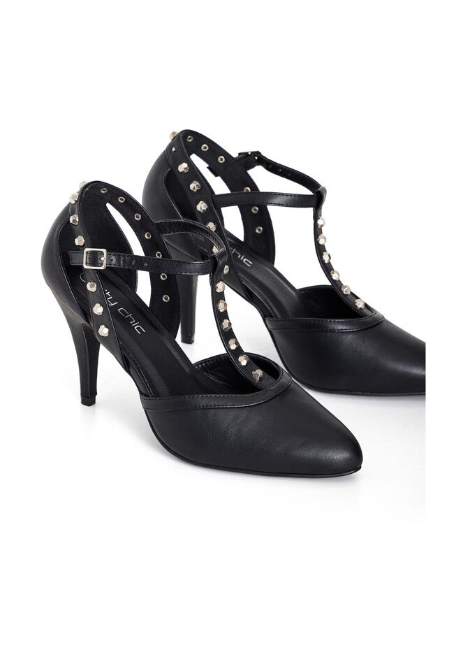 WIDE FIT Sarah Strap Heel - black, BLACK, alternate image number null