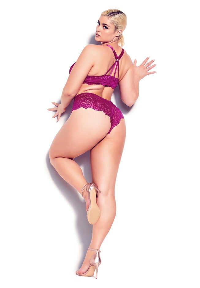 Sophie Strappy Bralette - cerise, PINK, alternate image number 4