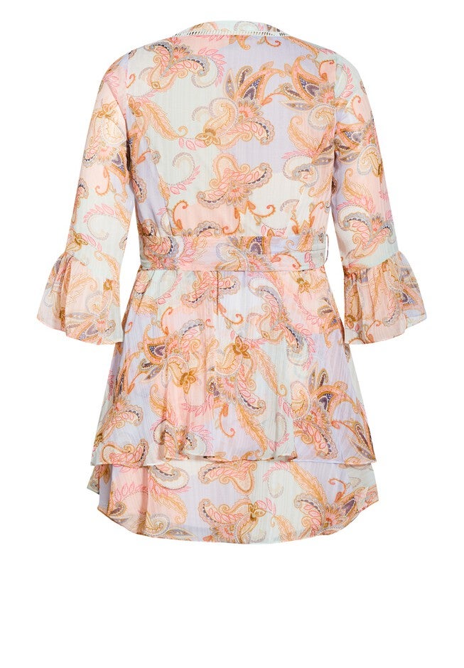 Painterly Floral Dress - lilac, PURPLE, alternate image number null