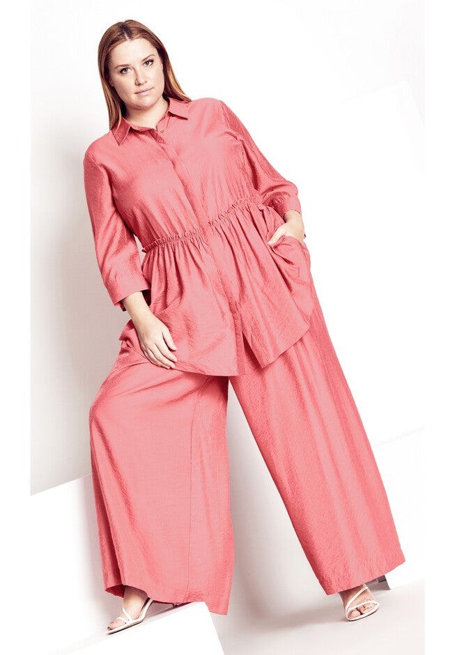 Soft Ruffle Tunic - rosa, PINK, on-hover image number null