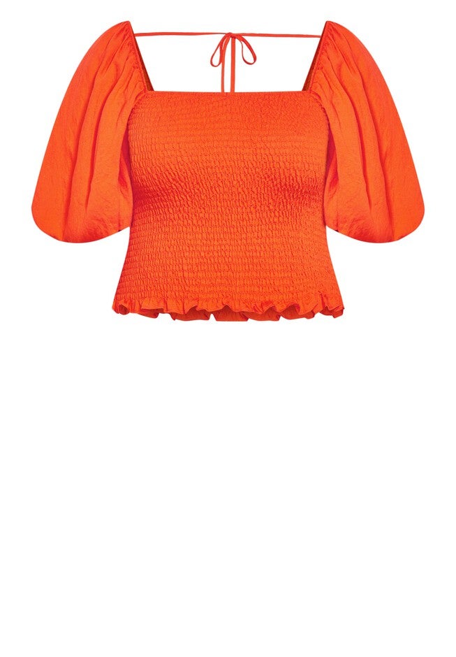 Poppie Top - tangerine, ORANGE, alternate image number null