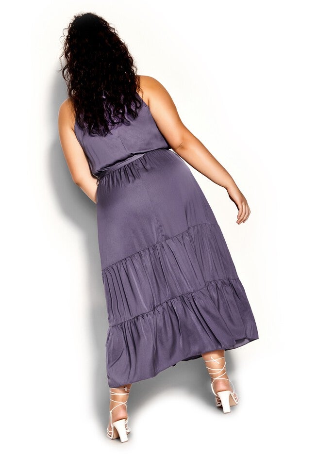 Iconic Tiered Maxi Dress - dusty lilac, PURPLE, on-hover image number 1