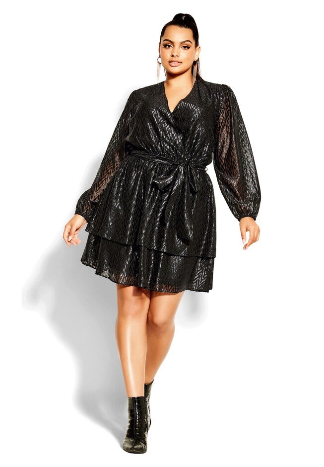 Sexy Glimmer Dress - black, BLACK, on-hover image number null