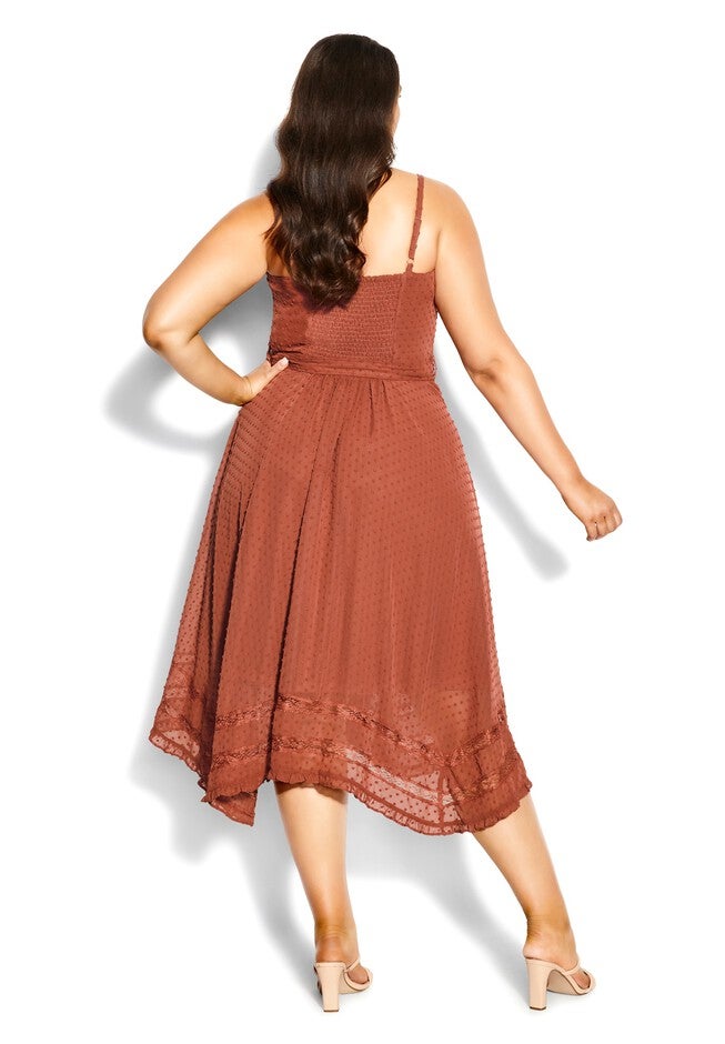Flirty Nature Dress - cinnamon, BROWN, alternate image number 4
