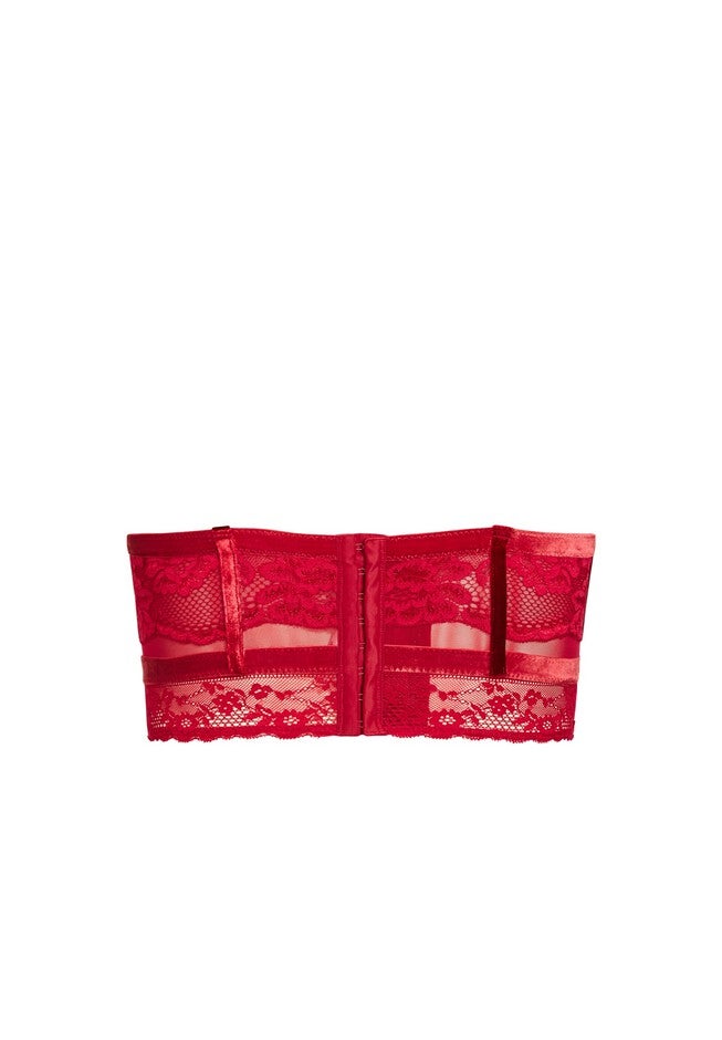 Sylvie Underwire Bustier - pomegranate, RED, alternate image number 6
