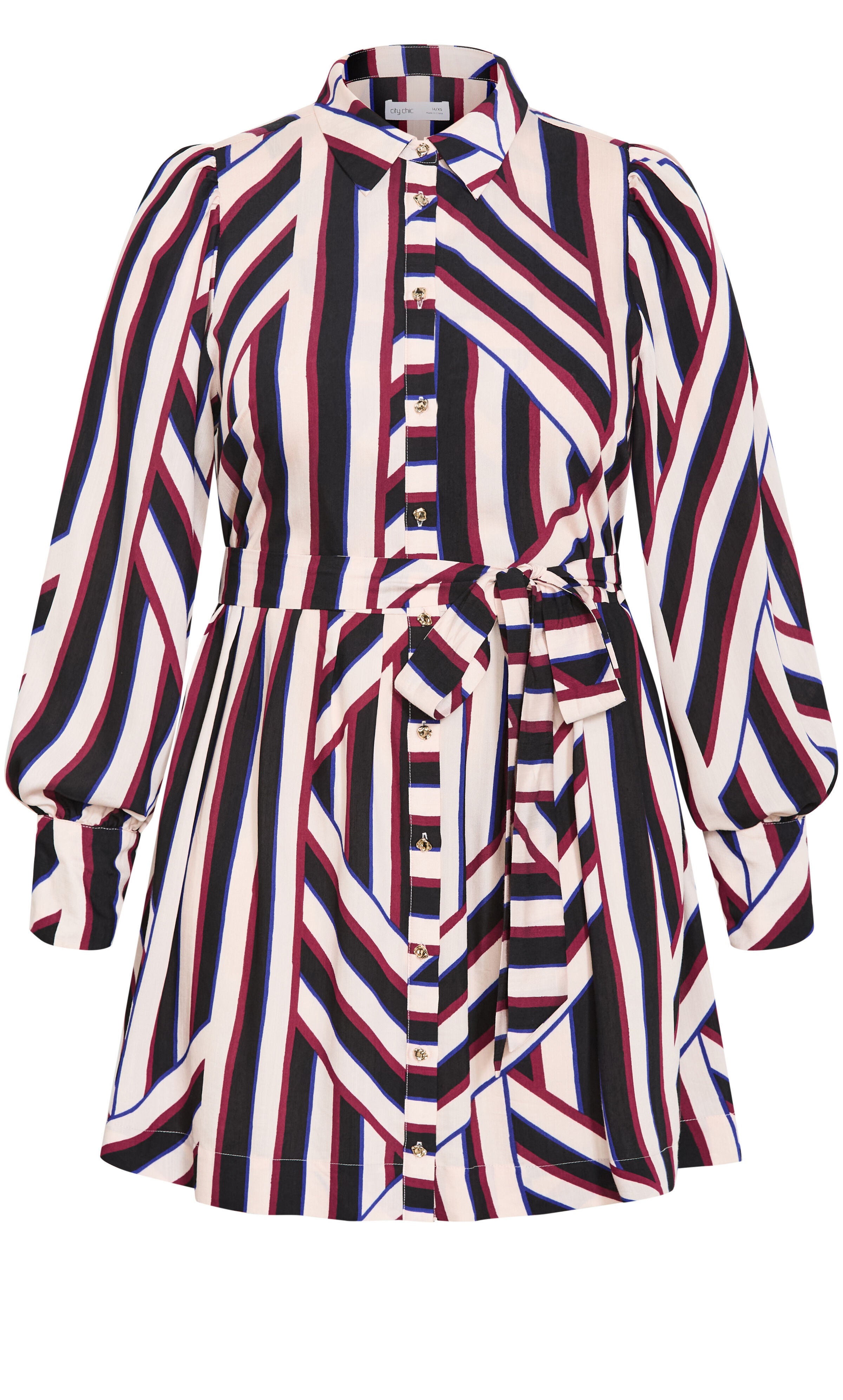 Timeless Stripe Mini Dress, BLACK, alternate image number 4