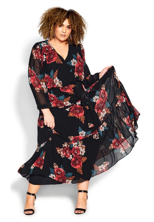 Hazel Maxi Dress - black, BLACK, hi-res image number null