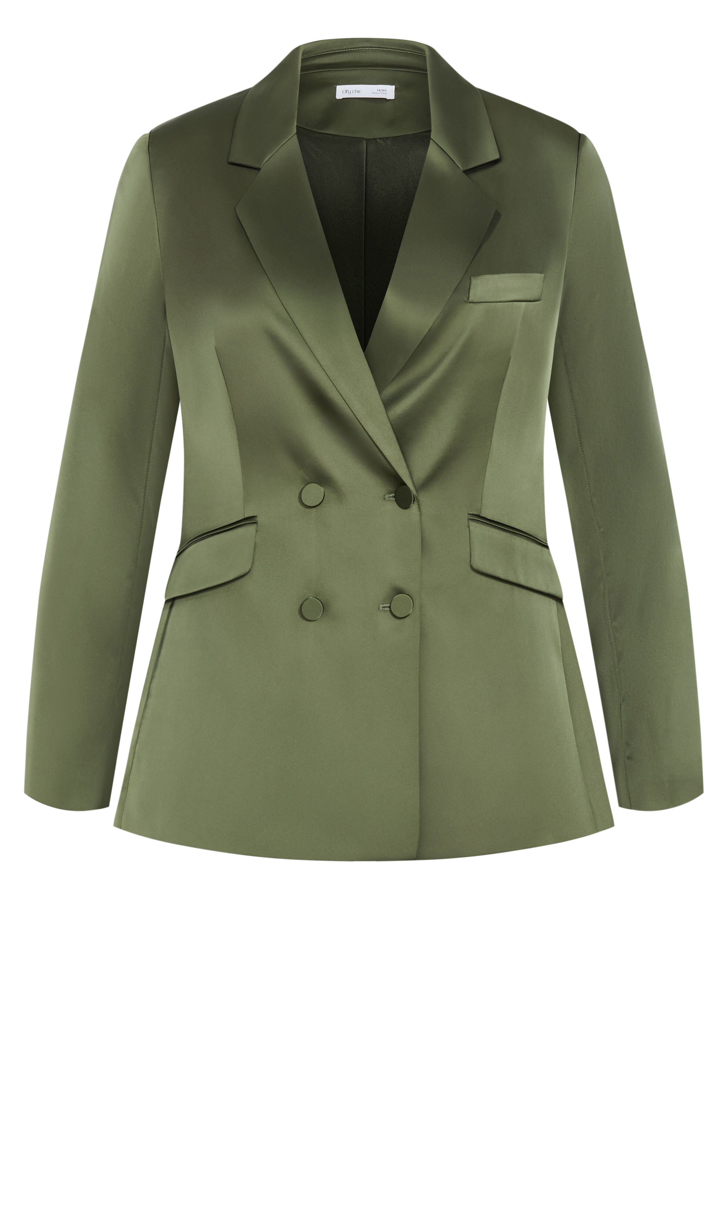 Rylie Satin Blazer, GREEN, alternate image number 5