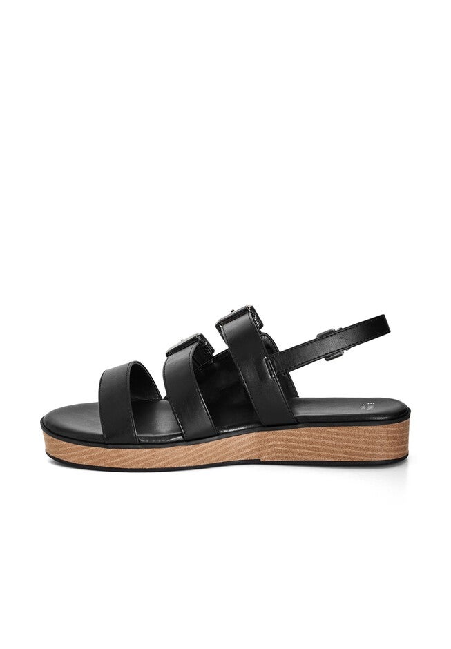 Brady Buckle Wedge, BLACK, alternate image number null