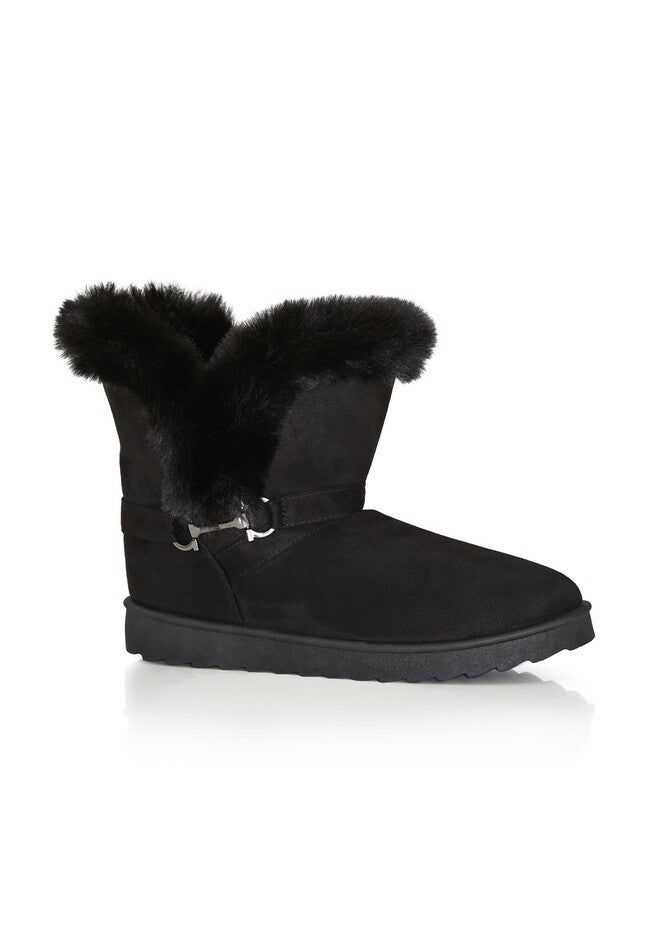WIDE FIT Pippa Hug Boot, BLACK, hi-res image number null
