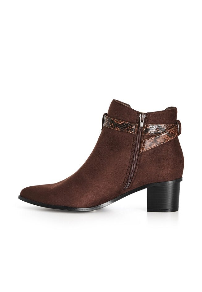 WIDE FIT Alias Cut Out Ankle Boot - brown, BROWN, alternate image number null