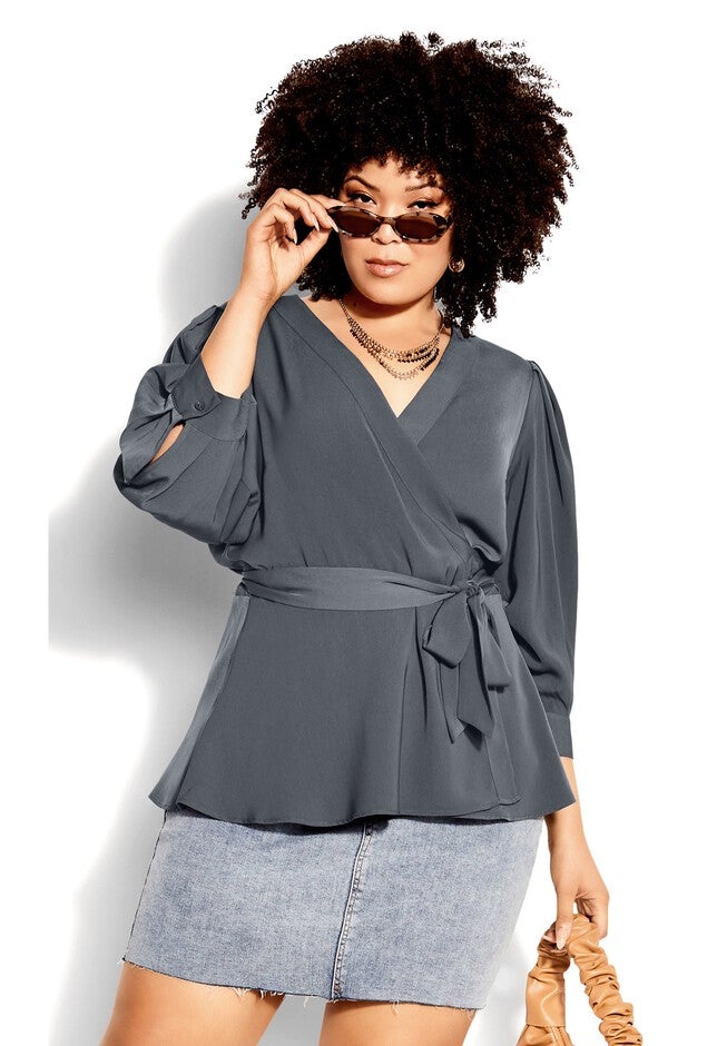 Sultry Top - slate, GREY, hi-res image number 0