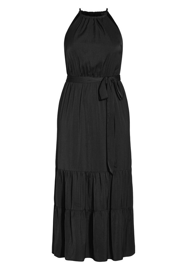 Iconic Tiered Maxi Dress - black, BLACK, alternate image number null