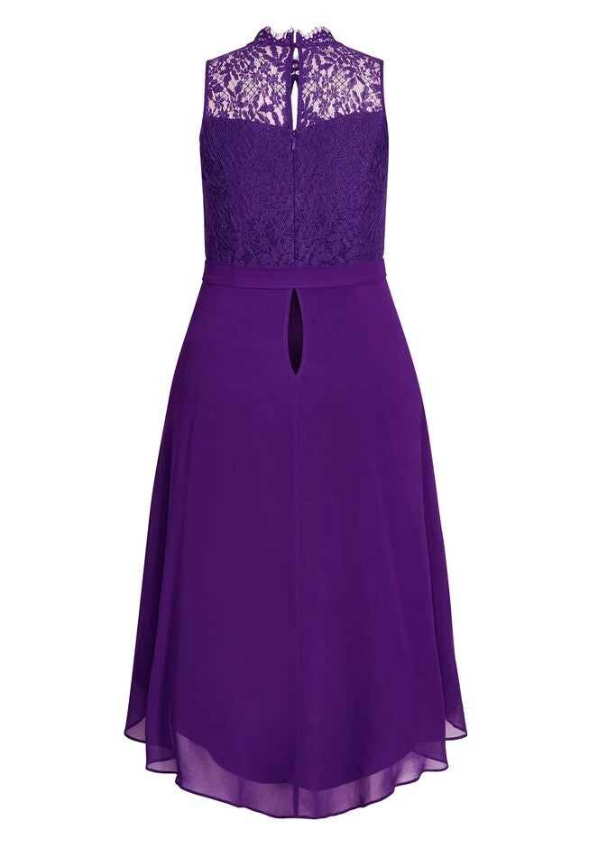 Hi Lo Lover Dress - petunia, PURPLE, alternate image number null