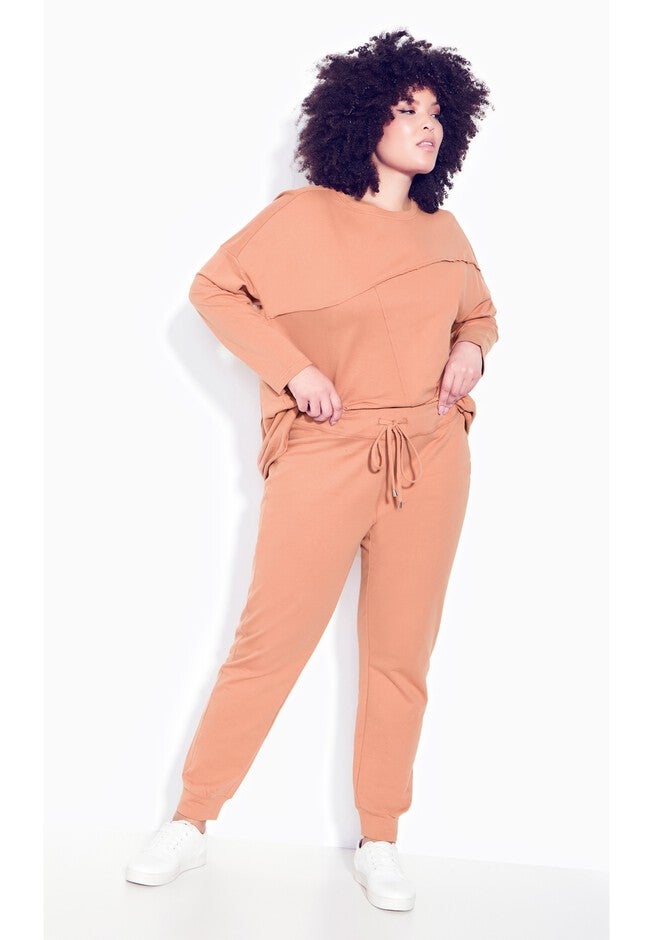 Only Lounge Plain Pant, TERRA COTTA, on-hover image number 1