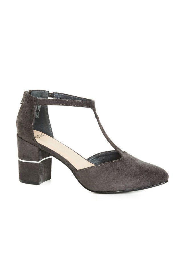 Gracie Heeled Shoe, GREY, hi-res image number null