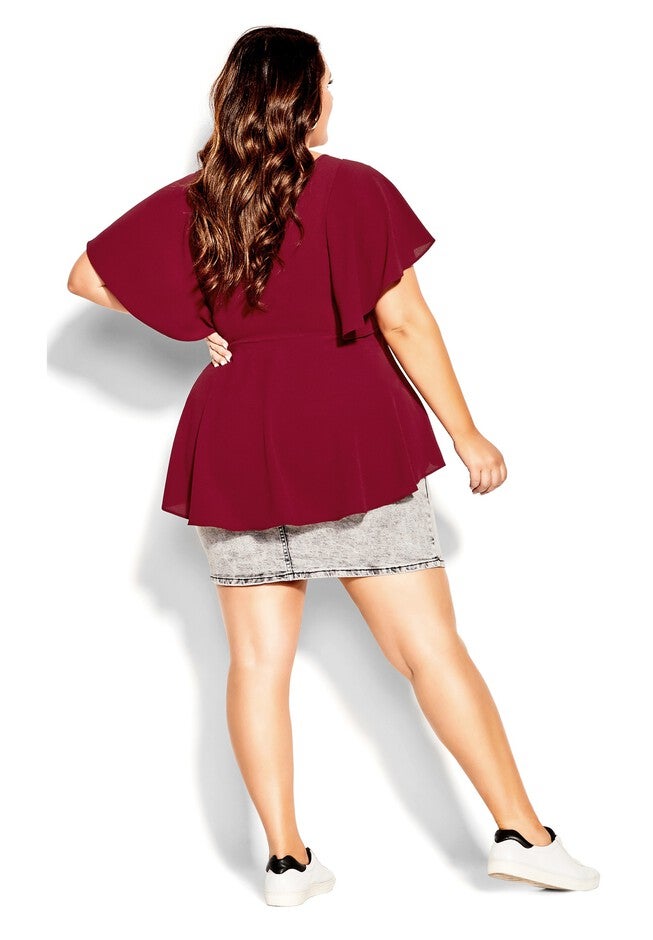 Romantic Mood Top - ruby, RED, alternate image number null