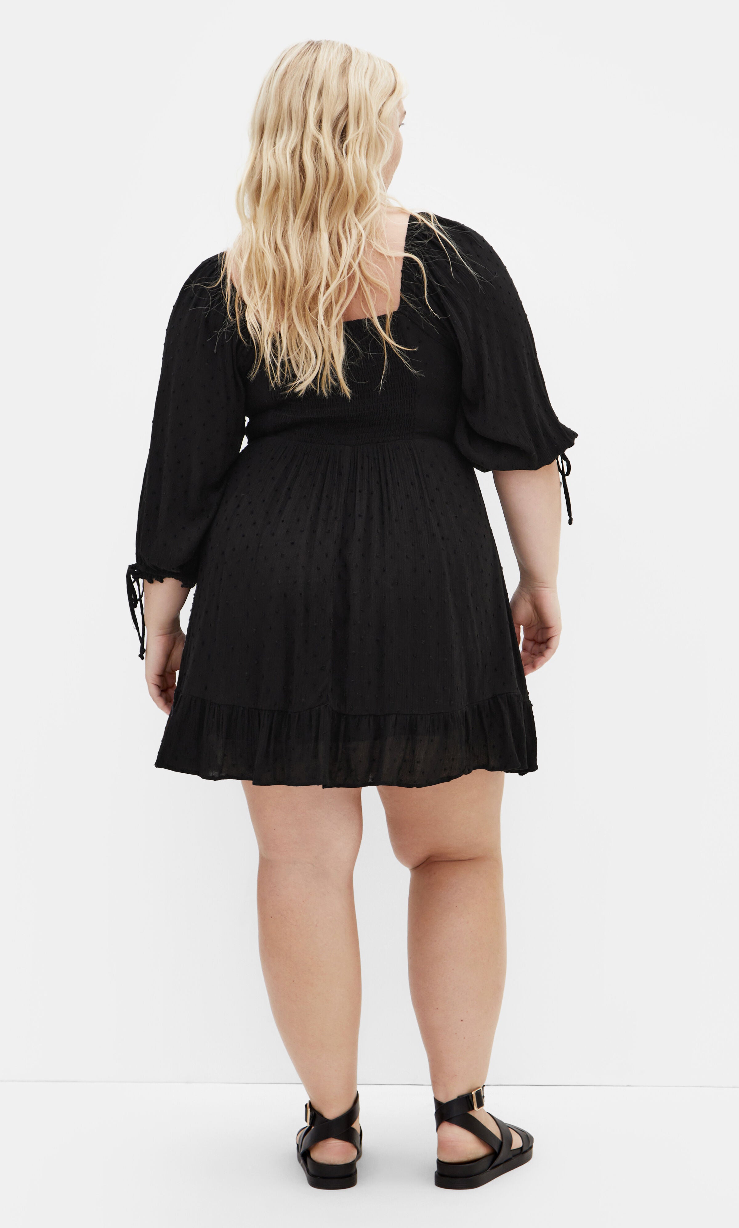 Allegra Mini Dress - rosewood, BLACK, alternate image number 2