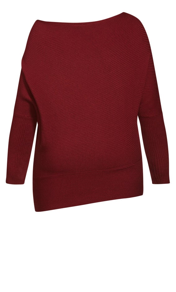 Stella Sweater - port, RED, alternate image number null