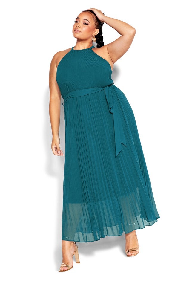 Rebecca Maxi Dress - teal, GREEN, hi-res image number null