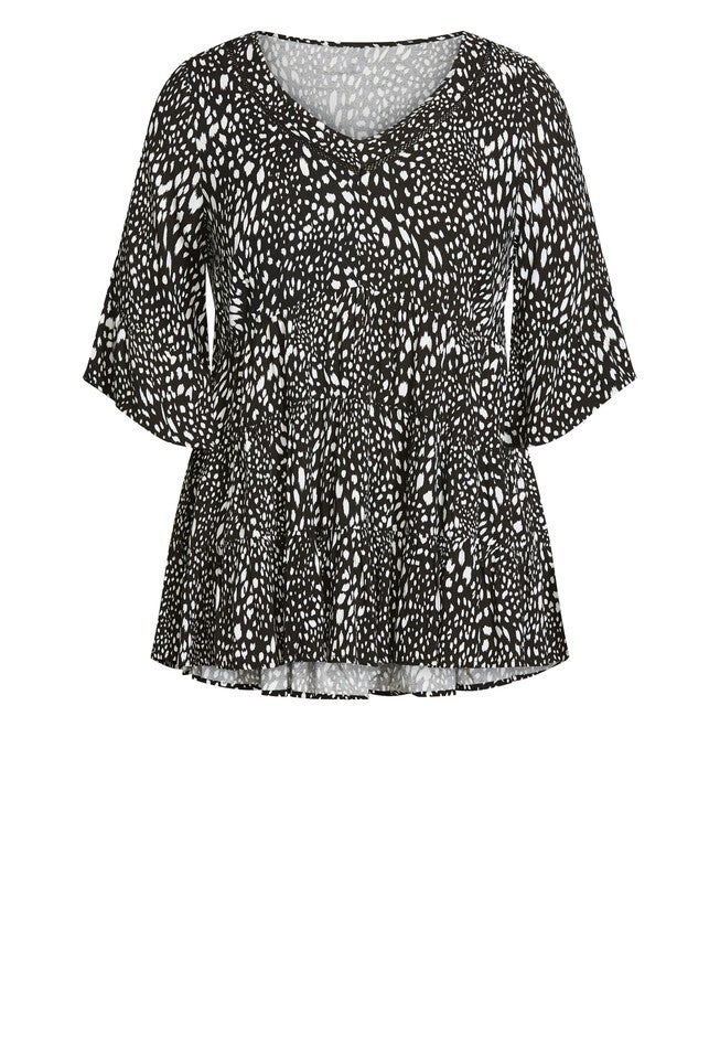 Lizzie Tiered Tunic, ANIMAL, alternate image number null