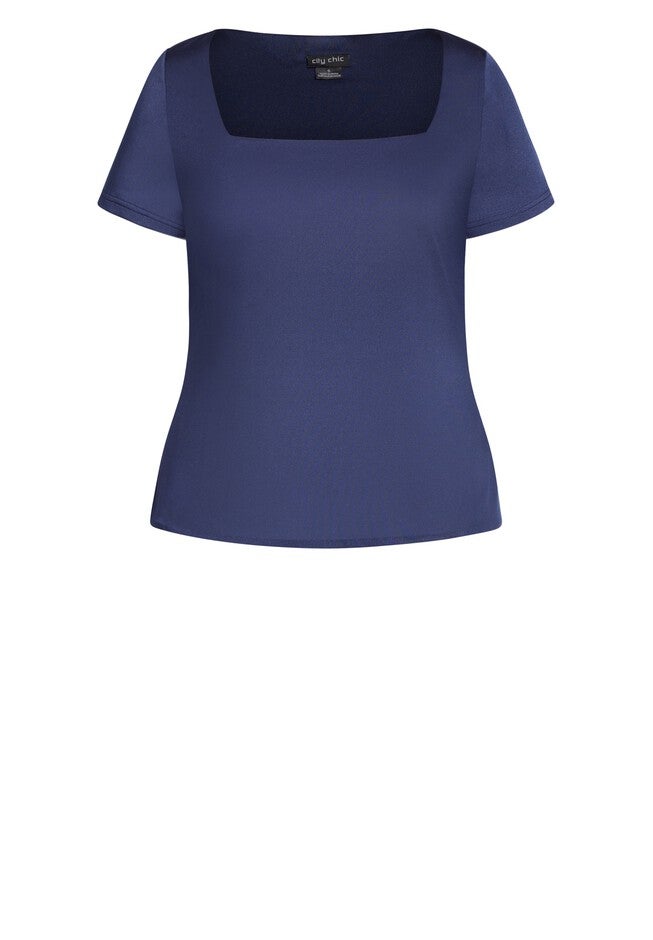 Suited Sleeve Top - navy, BLUE, alternate image number null