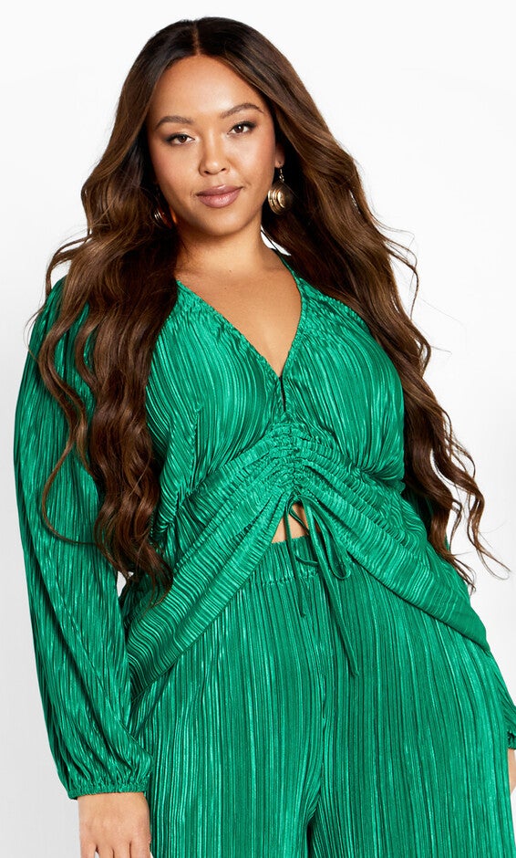 Hailee Top - greenstone, GREEN, hi-res image number null