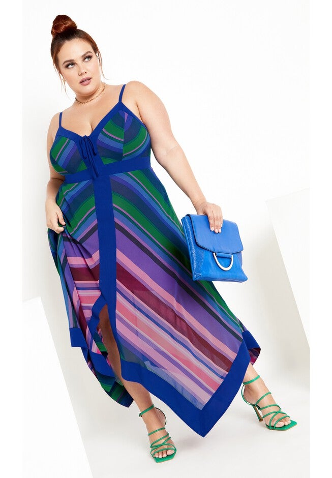 Miriam Maxi Dress - azure, PINK, alternate image number null