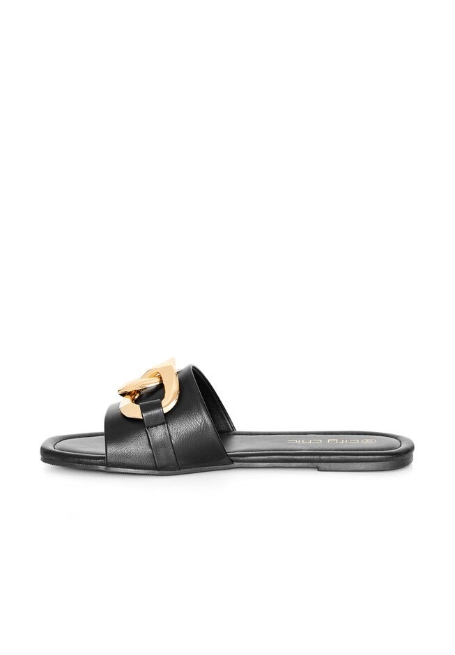 WIDE FIT Faith Slide - black, BLACK, alternate image number 2