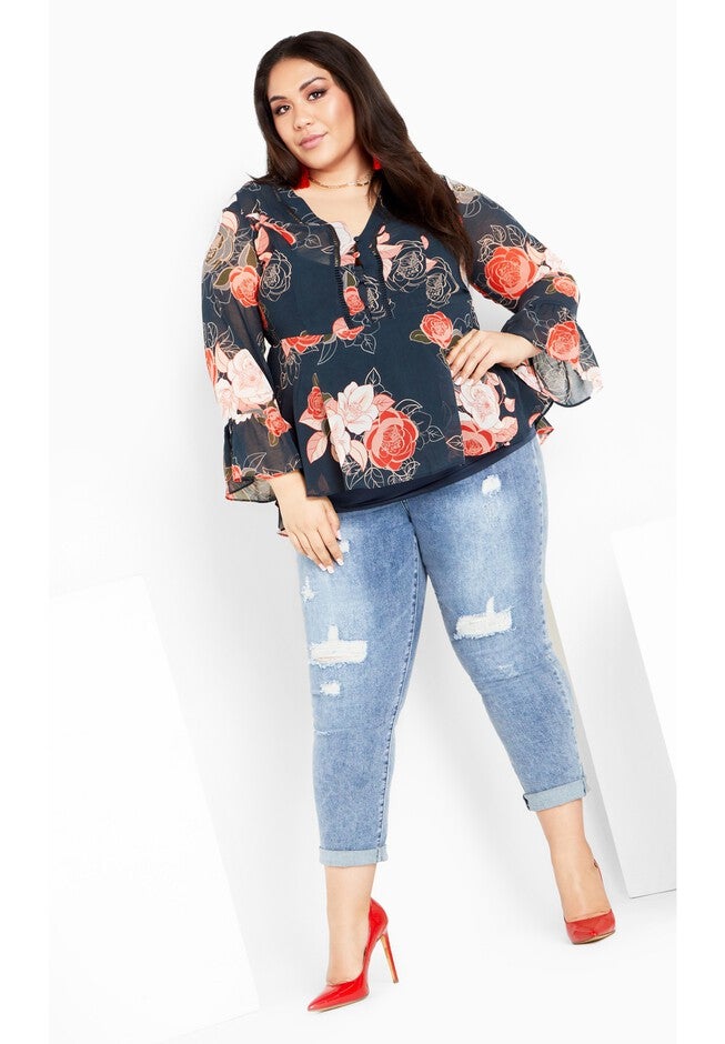 Mya Top - navy, BLUE, on-hover image number null