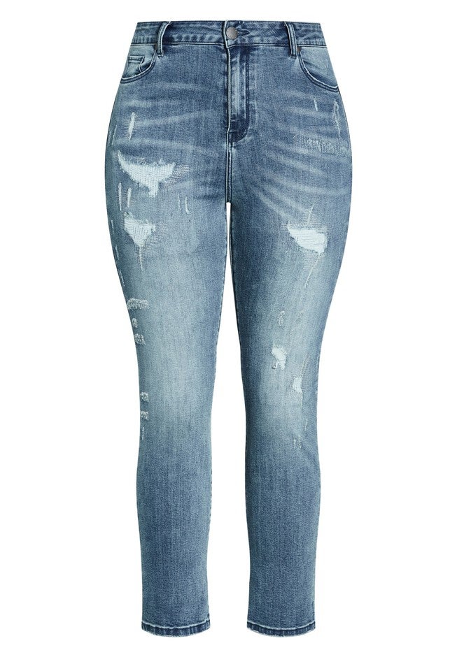 Harley Desire Jean - dusty light wash, BLUE, alternate image number null