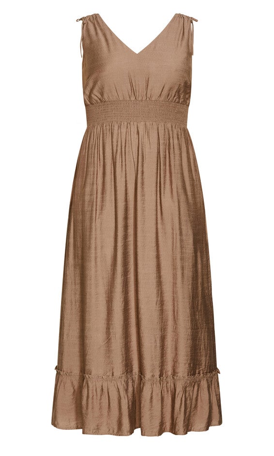 Avalina Maxi Dress - mocha, MOCHA, alternate image number 6