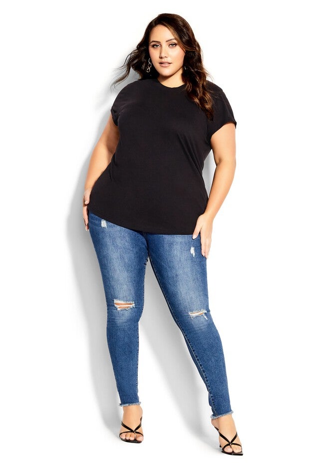 Boyfriend Tee - black, BLACK, alternate image number null