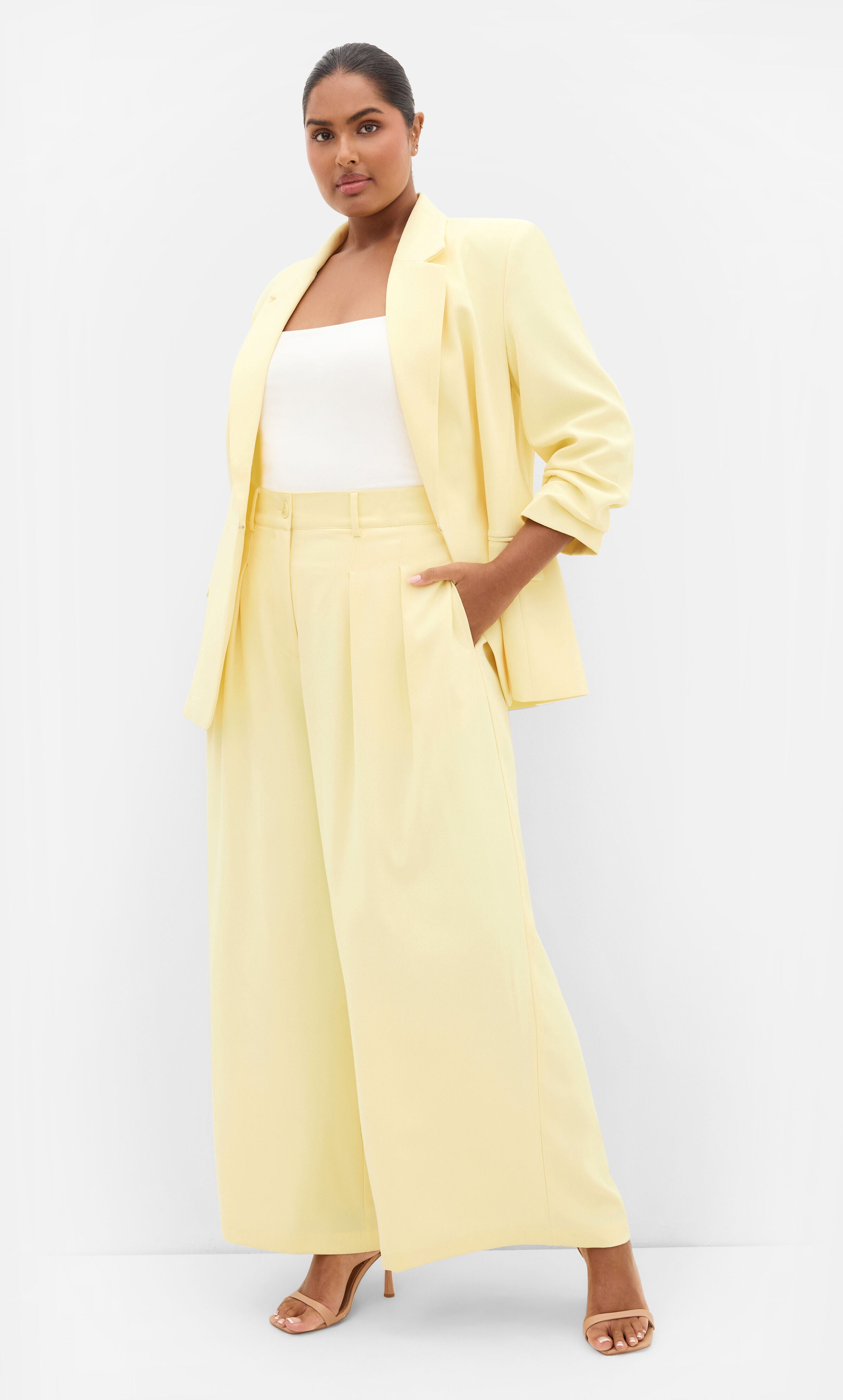 Abbie Fully Lined Wide Leg Pant