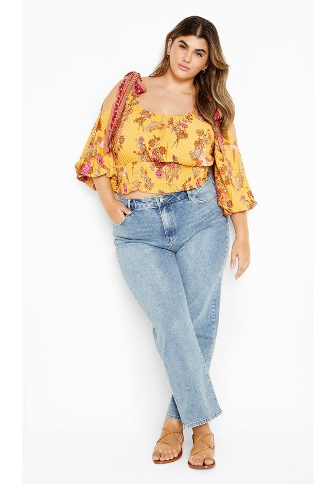 Venice Top - sunflower, YELLOW, on-hover image number 1