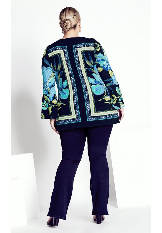 Burrow Placement Top, EMERALD FLORAL PLACEMENT, on-hover image number null