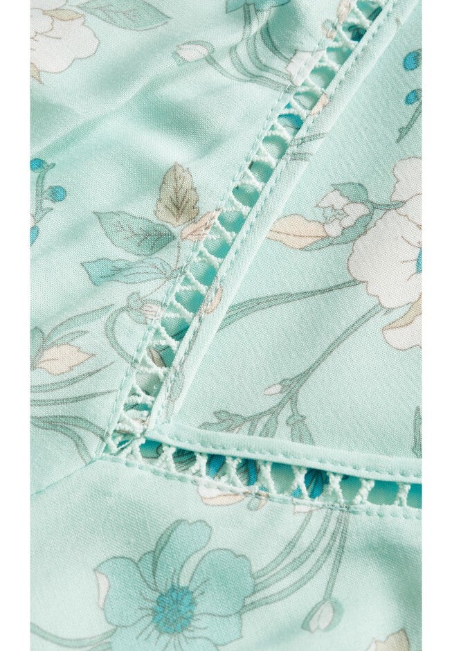 Spirited Floral Tunic - seafoam, GREEN, alternate image number 6