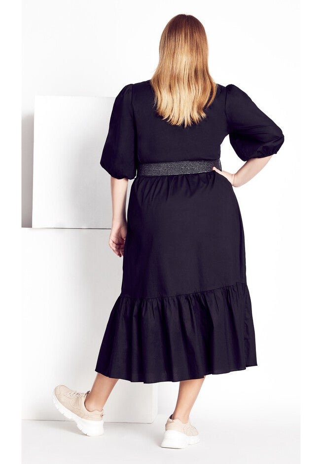 Serene Dress - black, BLACK, on-hover image number null