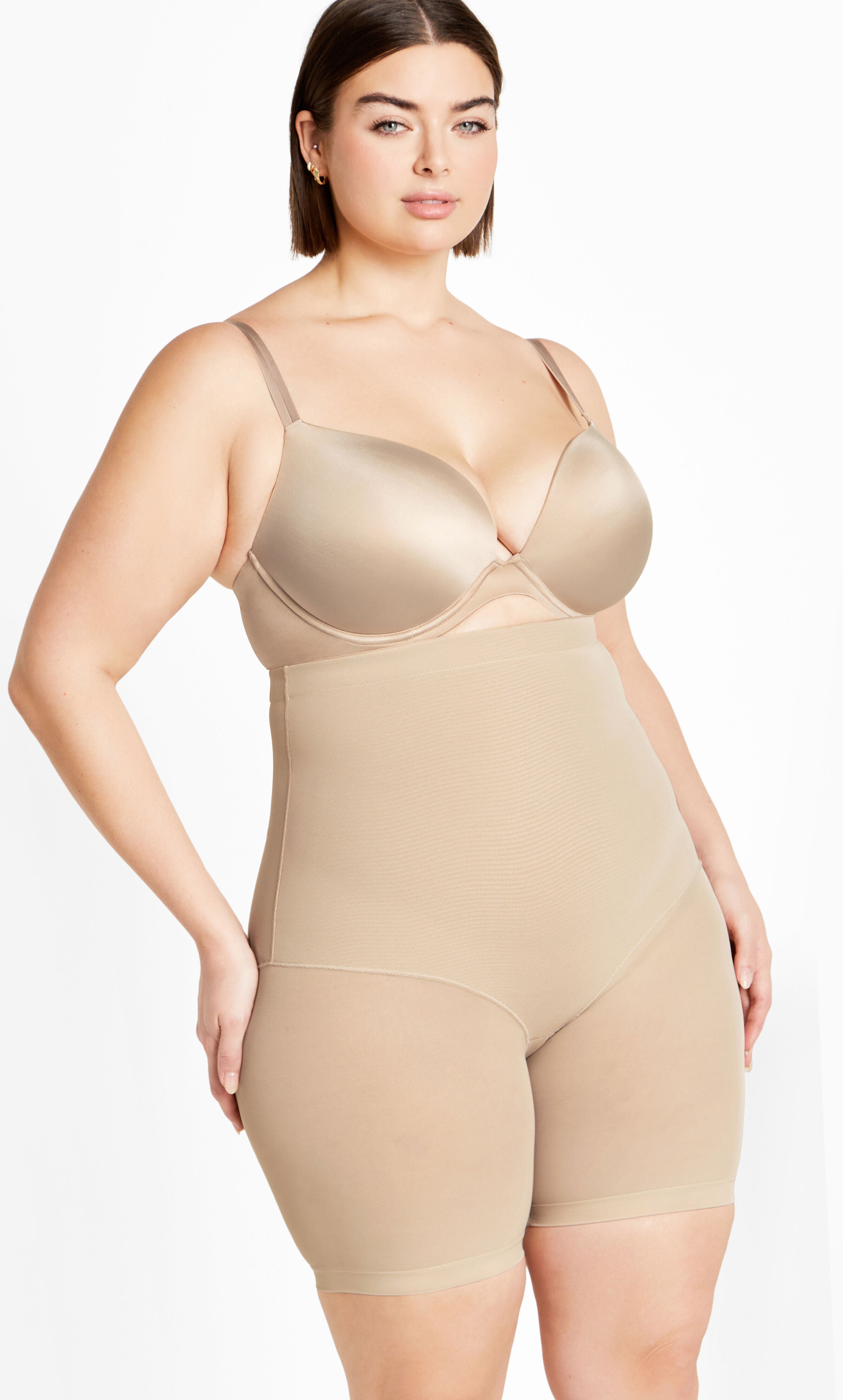 Power Mesh Short - latte, BROWN, hi-res image number 0