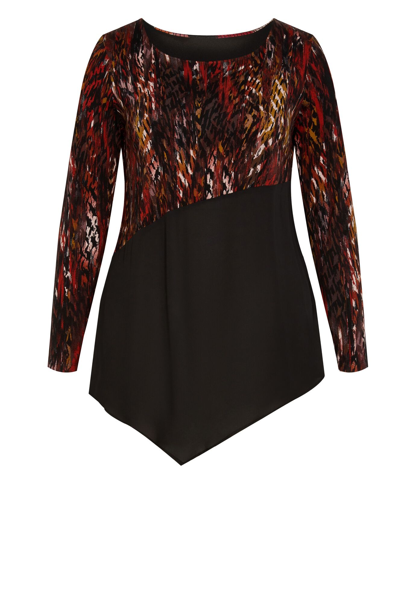 Carla Print Top, SPICE TEXTURE, alternate image number 2