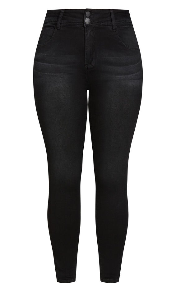 Harley Killer Pins Jean - black wash, BLACK, alternate image number 4