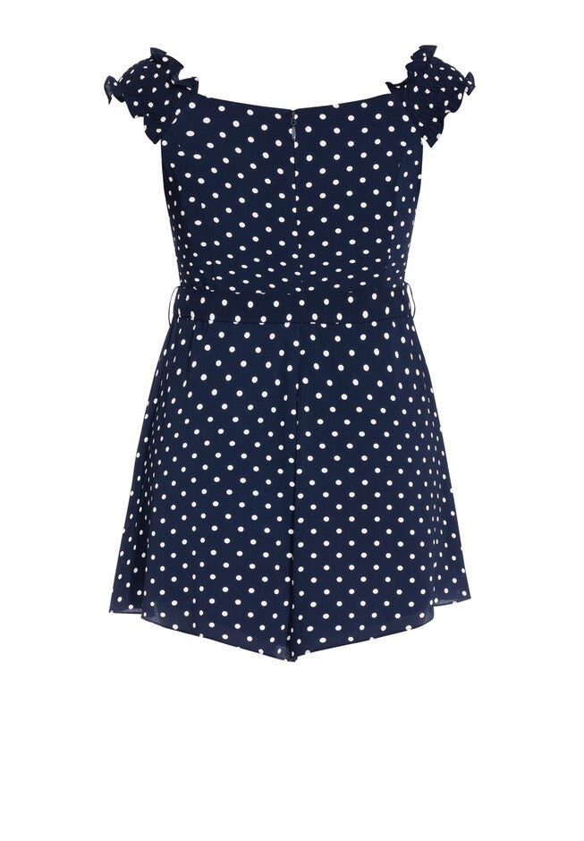 Fresh Spot Romper - navy, BLUE, alternate image number null