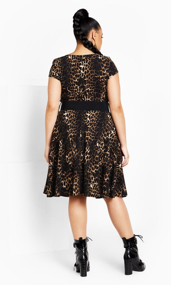 Phoebe Dress - leopard, LEOPARD, on-hover image number null