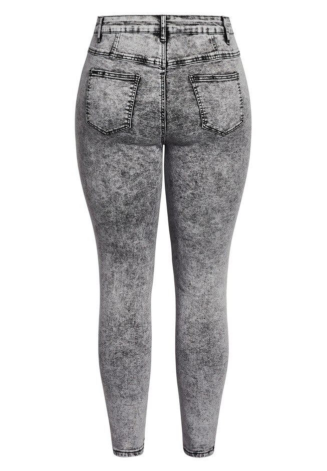 Harley Sexy Corset Skinny Jean - acid, GREY, alternate image number 2