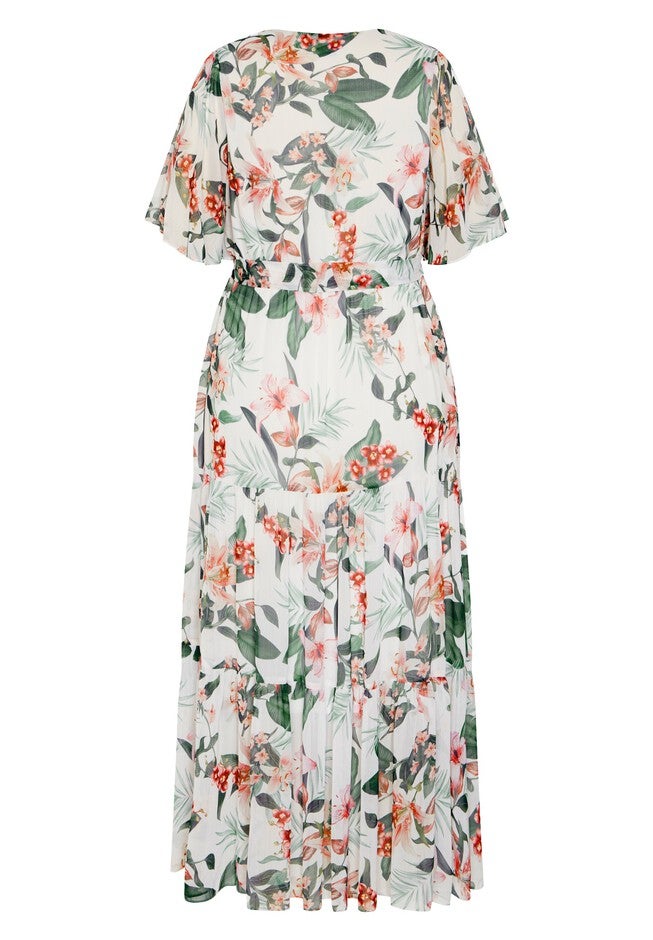 Penny Print Maxi Dress - ivory, WHITE, alternate image number 4
