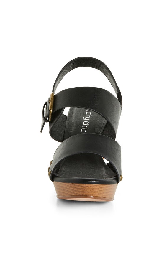 WIDE FIT Izzy Platform Heel - black, BLACK, alternate image number 4