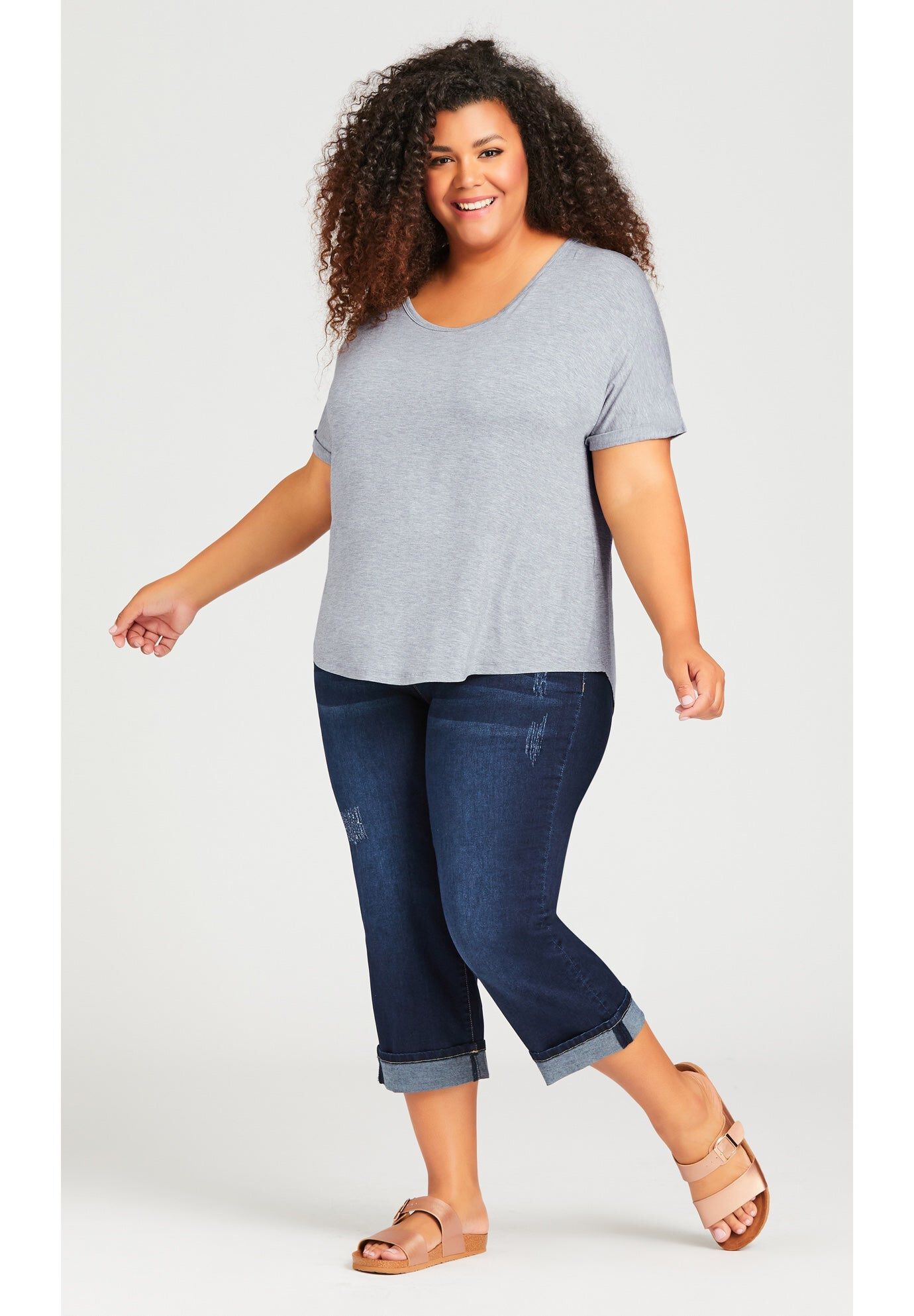 Must Have Tee, GREY MARLE, hi-res image number 0