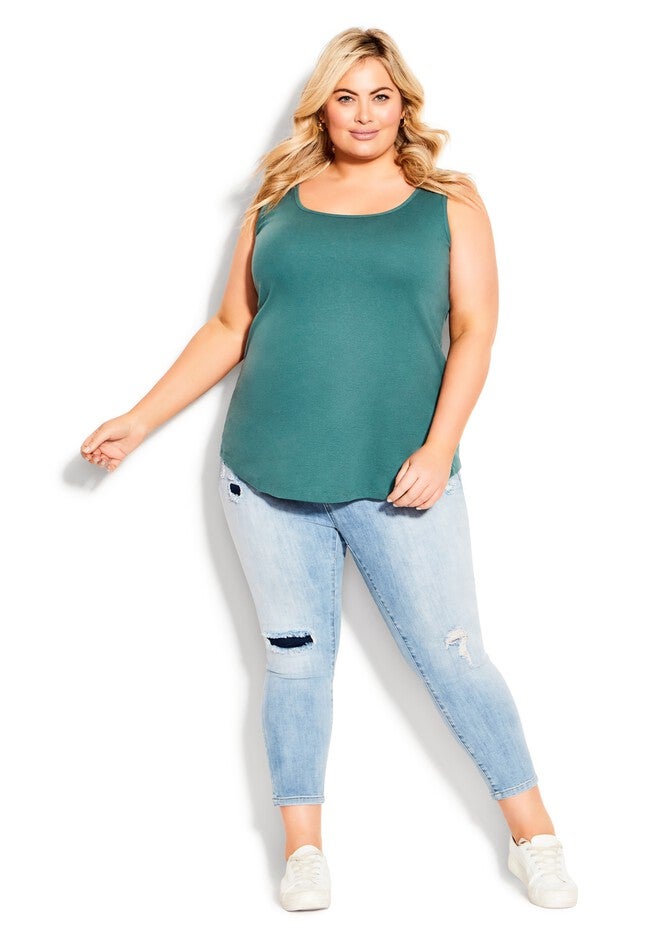 Plain Tank, TEAL, hi-res image number 0