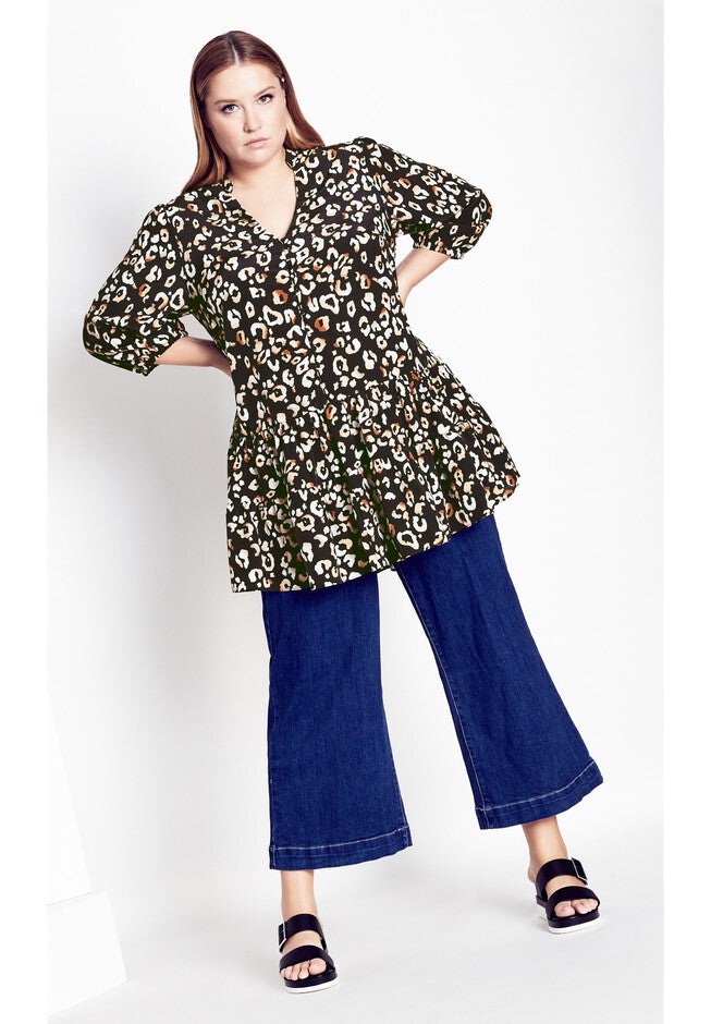 Safari Print Tunic - black, BLACK, alternate image number 5